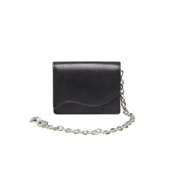 Carteira Dime Chain Leather Preto