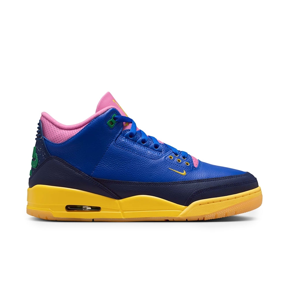 Tênis Nike Air Jordan 3 Retro Og Azul/amarelo