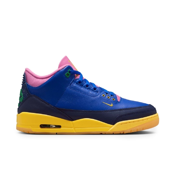 Tênis Nike Air Jordan 3 Retro Og Azul/amarelo