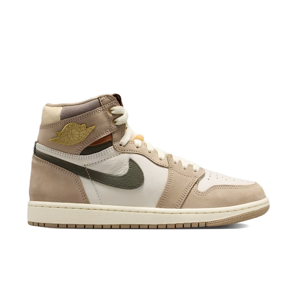 Tênis Nike Air Jordan 1 High Og Bege/marrom