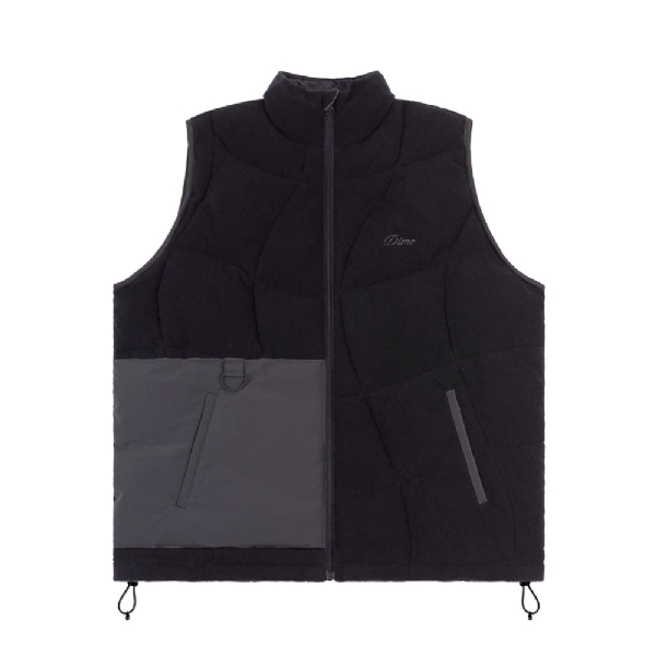 Colete Dime Sleeveless Puffer Preto