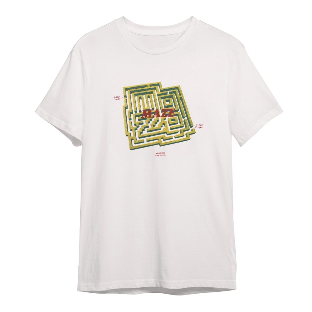 Camiseta Maze Labirinto Off-White