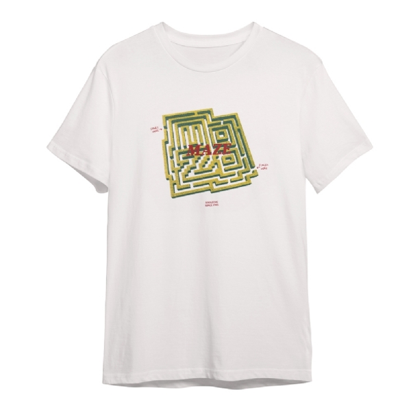 Camiseta Maze Labirinto Off-White