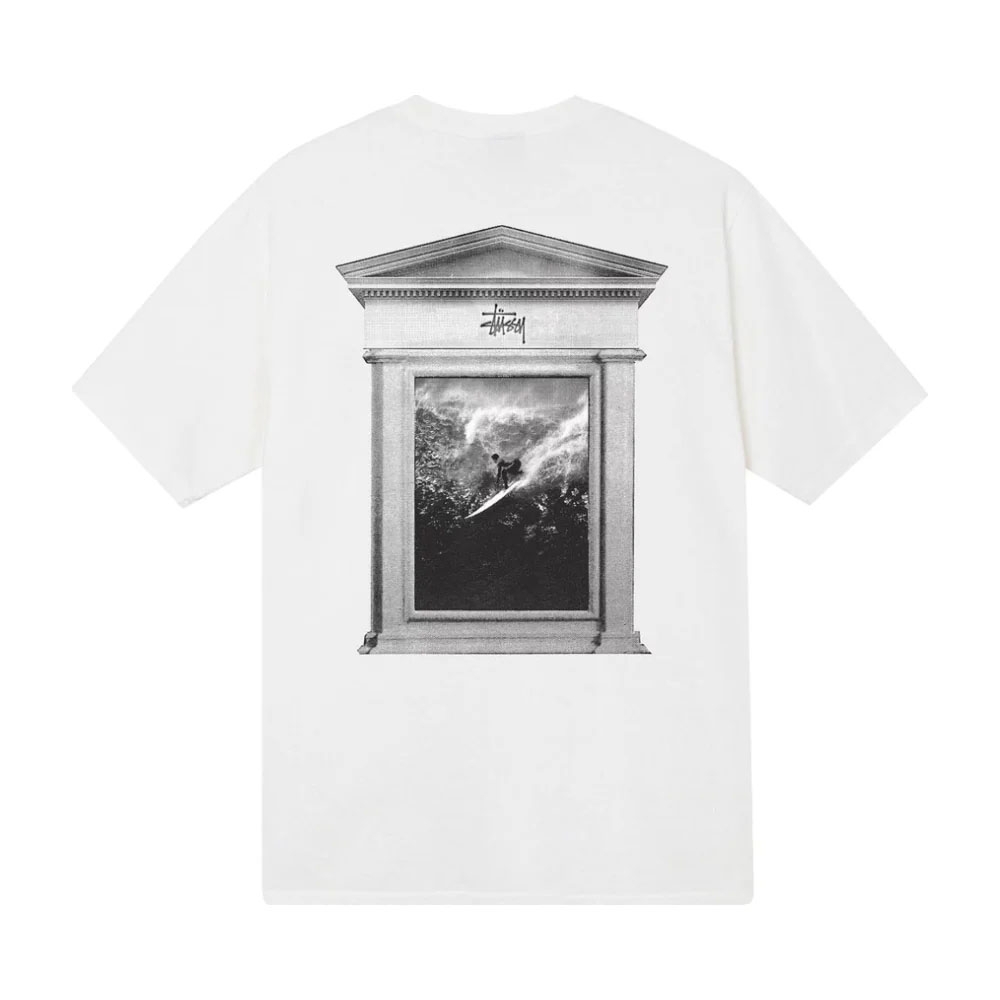 Camiseta Stussy Surf Tomb Pig Branco