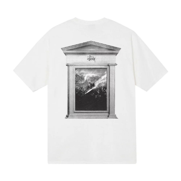 Camiseta Stussy Surf Tomb Pig Branco