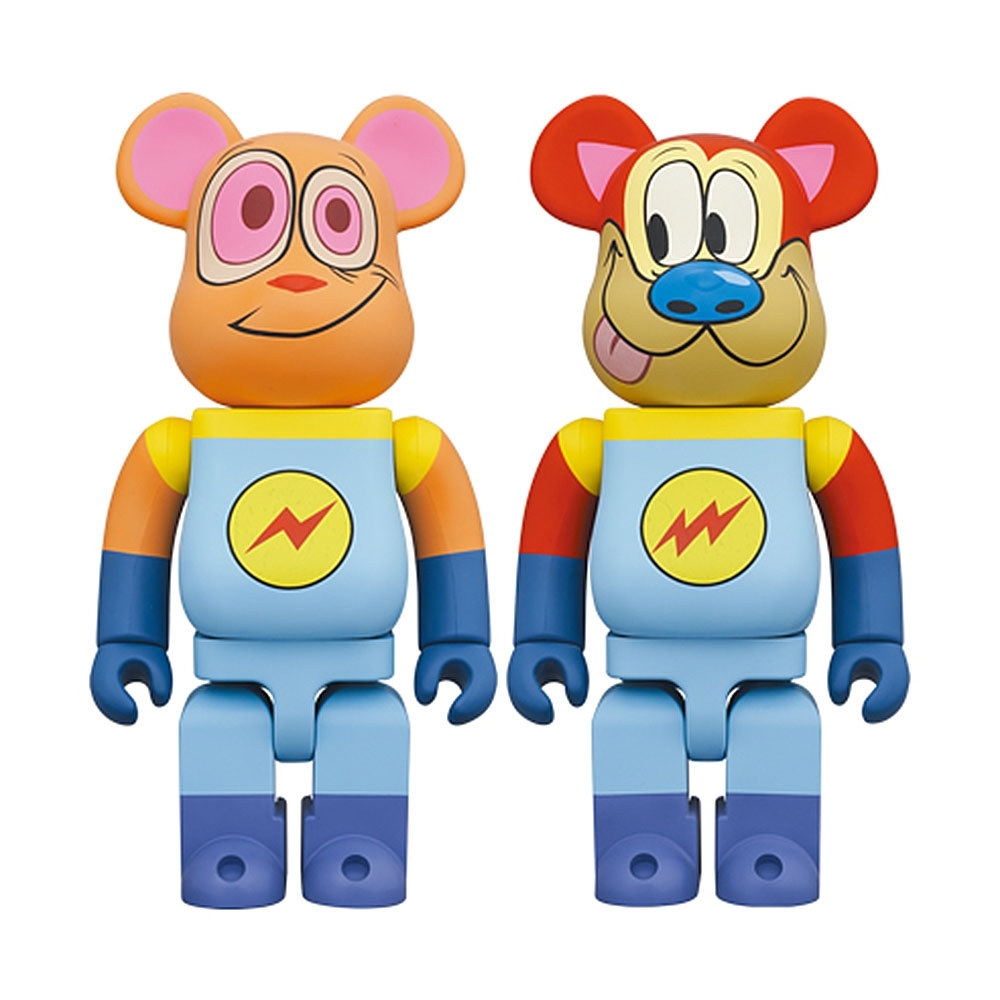 Bearbrick Ren & Stimpy Space Madness 400% Colorido