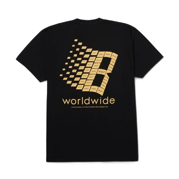 Camiseta Huf X Bronze S/s Preto