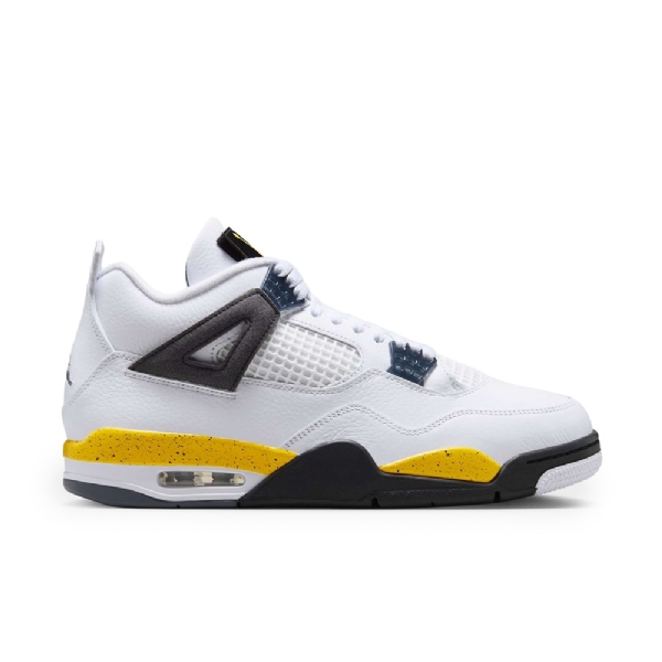 Tênis Nike Air Jordan 4 Retro Branco/amarelo
