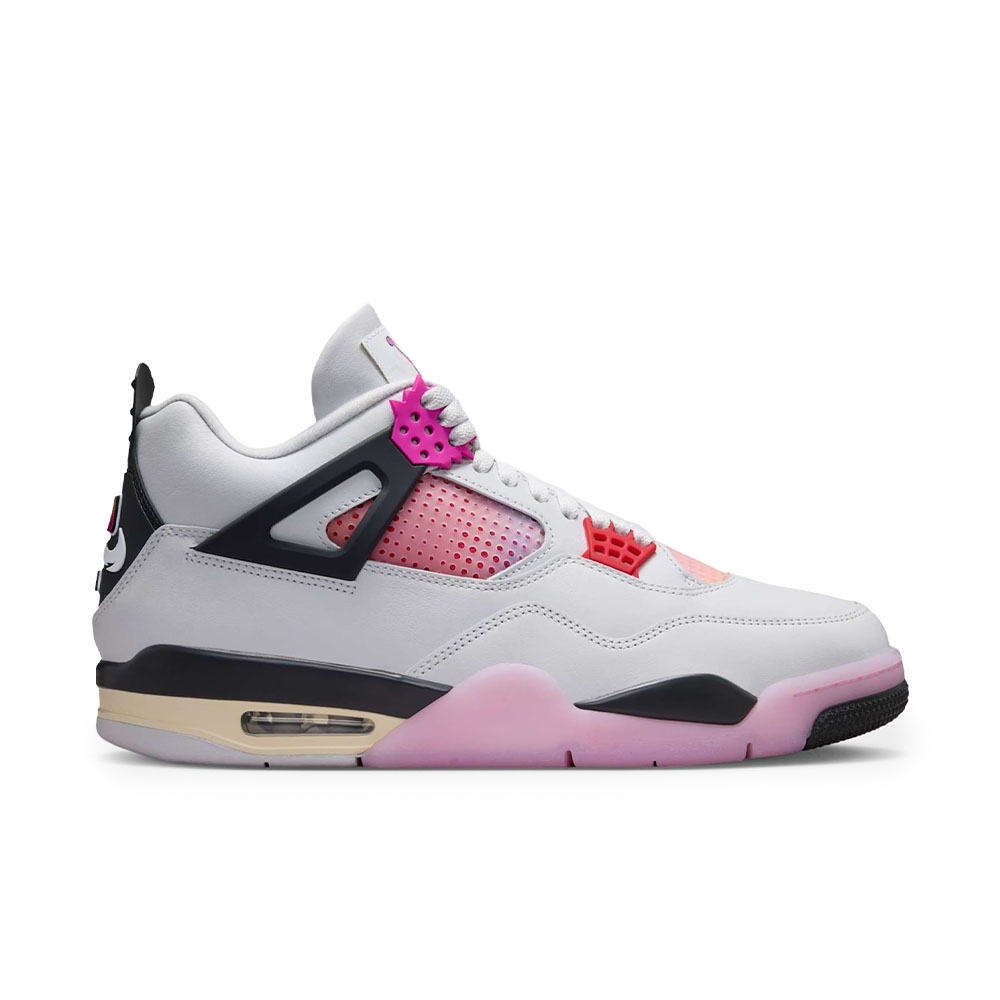 Tênis Nike Air Jordan 4 Retro Branco/rosa