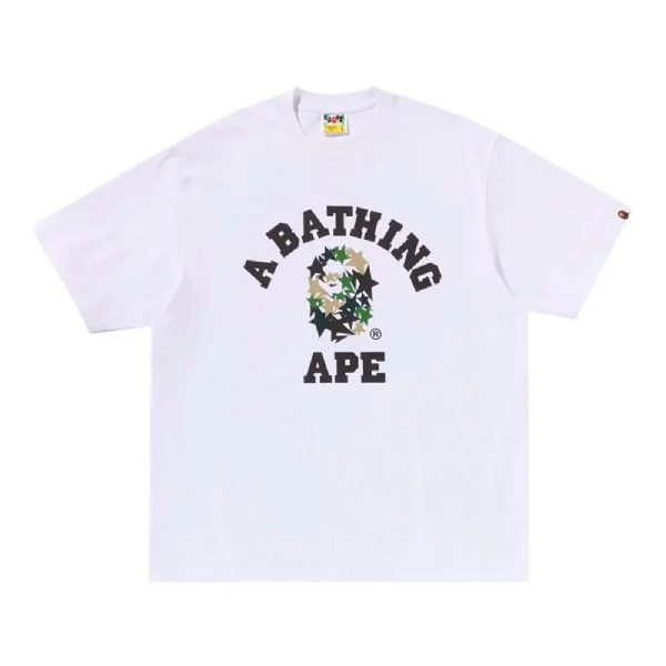Camiseta A Bathing Ape College Branco