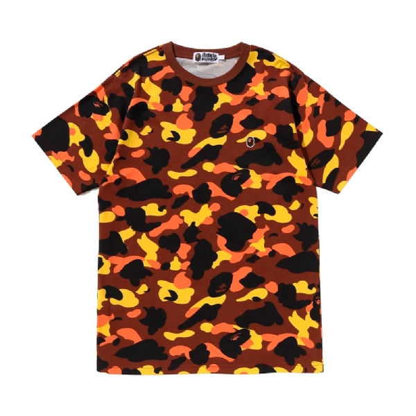 Camiseta A Bathing Ape Camo Laranja