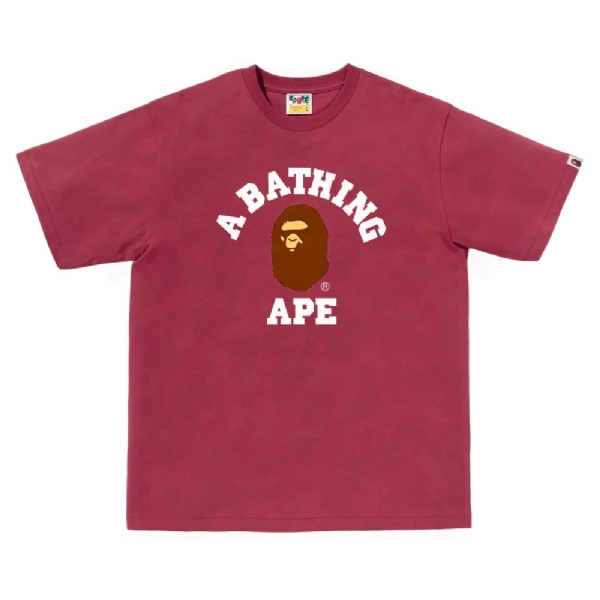 Camiseta A Bathing Ape College Vermelho