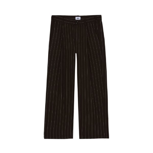 Calça Obey Stripe Pleated Marrom