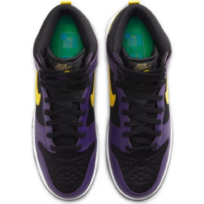Tênis Nike Dunk High Emb " Lakers " Preto