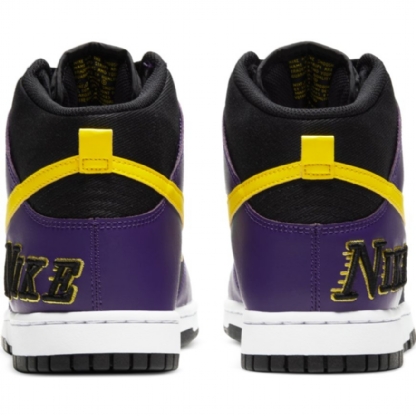 Tênis Nike Dunk High Emb " Lakers " Preto