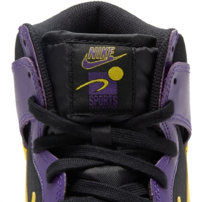 Tênis Nike Dunk High Emb " Lakers " Preto