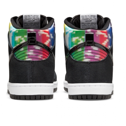 Tenis Nike Dunk High Pro “test Pattern” Preto/branco