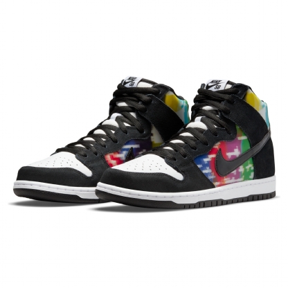 Tenis Nike Dunk High Pro “test Pattern” Preto/branco