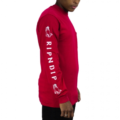 Camiseta Ripndip Lord Nermal L/s Vermelho