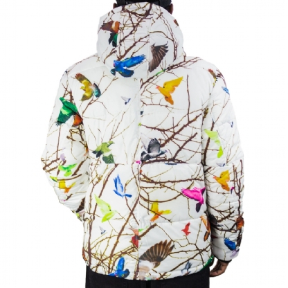 Jaqueta Staple Foliage Puffer Branco