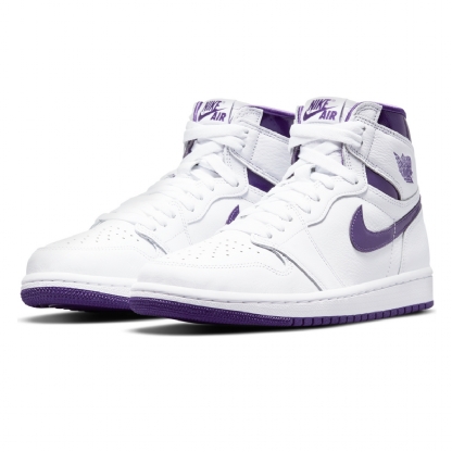 Tênis Nike Air Jordan 1 High Og “court Purple” Branco
