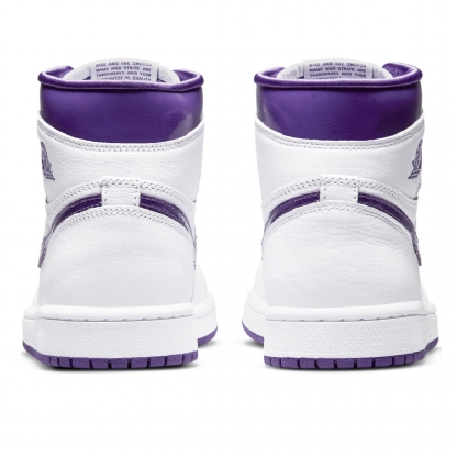 Tênis Nike Air Jordan 1 High Og “court Purple” Branco