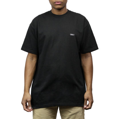Camiseta Obey Fan The Flames Preto
