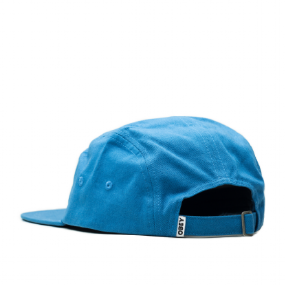 Boné 5 Panel Bold Label Organic Azul