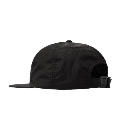 Boné Stussy Stock Nylon Ripstop Preto