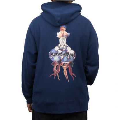 Moletom F.awesome World Kid Hoodie Azul