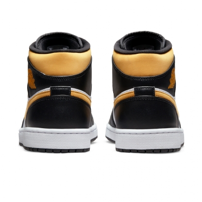 Tênis Air Jordan 1 Mid Branco/amarelo
