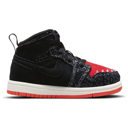 Tênis Nike Jordan 1 Mid Se (td) Preto/vermelho