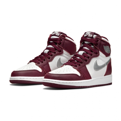 Tênis Nike Air Jordan 1 Retro High Og Branco/vinho
