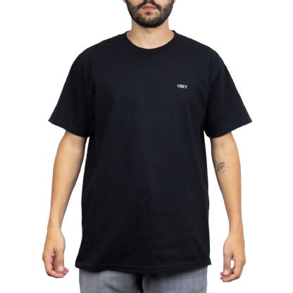 Camiseta Obey Riot Cop Peace Shield Preto
