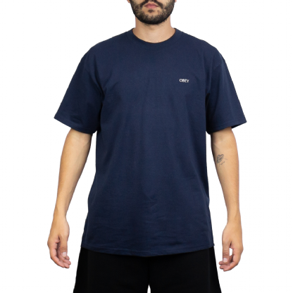 Camiseta Obey Riot Cop Peace Shield Azul