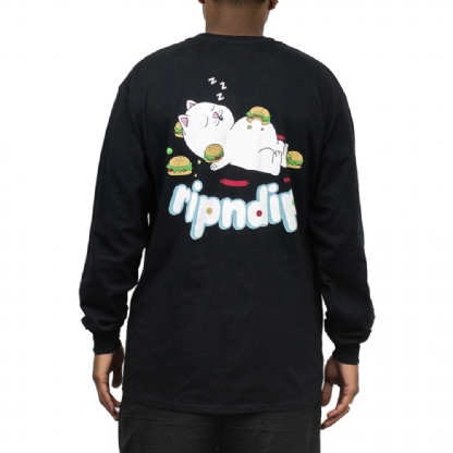 Camiseta Ripndip Fat Hungry Baby Ls Preto