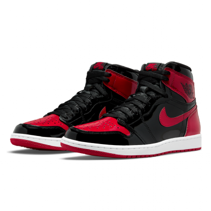Tênis Nike Air Jordan 1 Retro High Og Gs " Patent Bred " Preto/vermelho