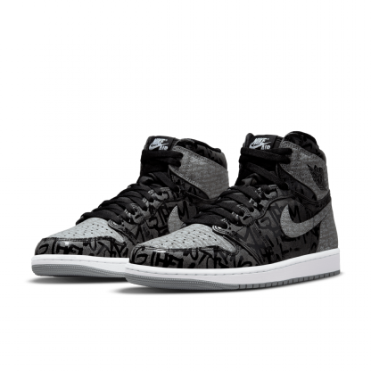 Tênis Nike Air Jordan 1 Retro High Og " Rebellionaire " Preto/cinza