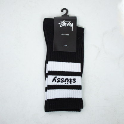 Meia Stussy Sport Crew Preto