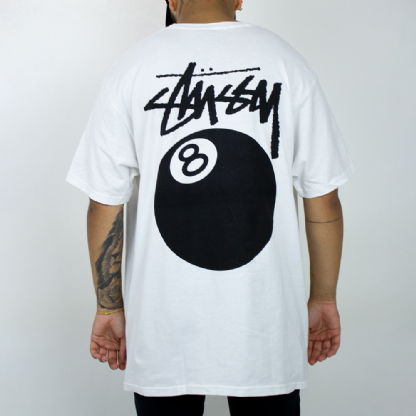 Camiseta Stussy 8 Ball Branco