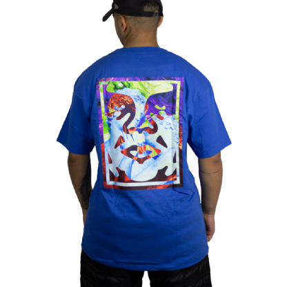 Camiseta Obey Statue Icon Azul