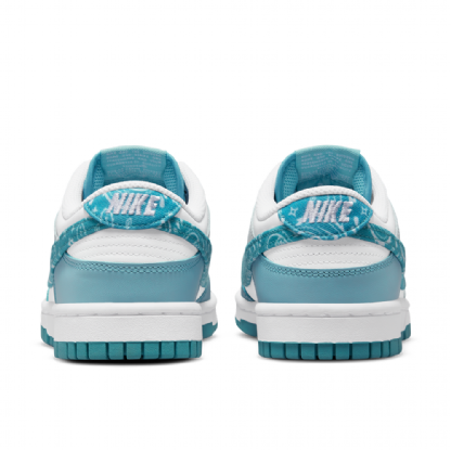 Tênis Nike Feminino Dunk Low Blue Paisley Branco/azul