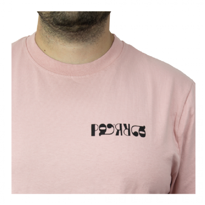 Camiseta Parra Mandinka Log Sleeve Rosa