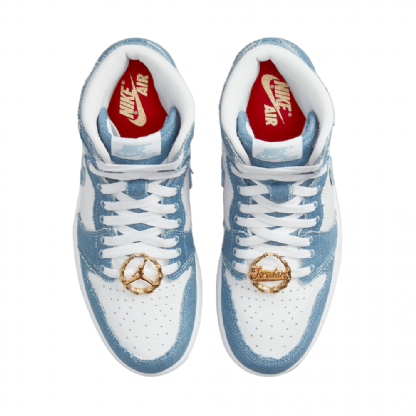 Tenis Nike W Air Jordan 1 Retro Hi Og Branco/azul