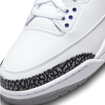 Tênis Nike Air Jordan 3 Retro Branco/roxo