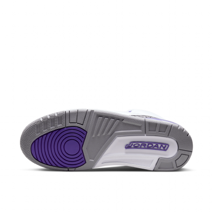 Tênis Nike Air Jordan 3 Retro Branco/roxo