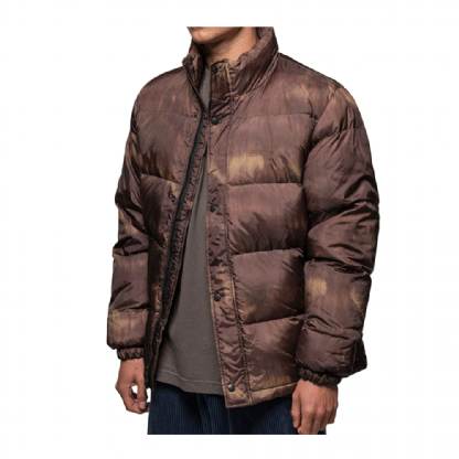 Jaqueta Stussy Aurora Puffer Marrom