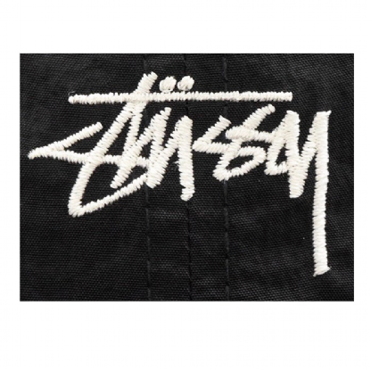 Boné Stussy Stock Washed Nylon Preto