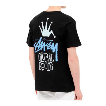 Camiseta Stussy Global Roots Preto