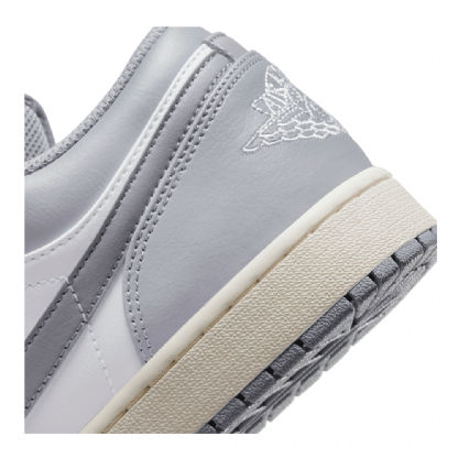 Tênis Nike Air Jordan 1 Low Branco/cinza